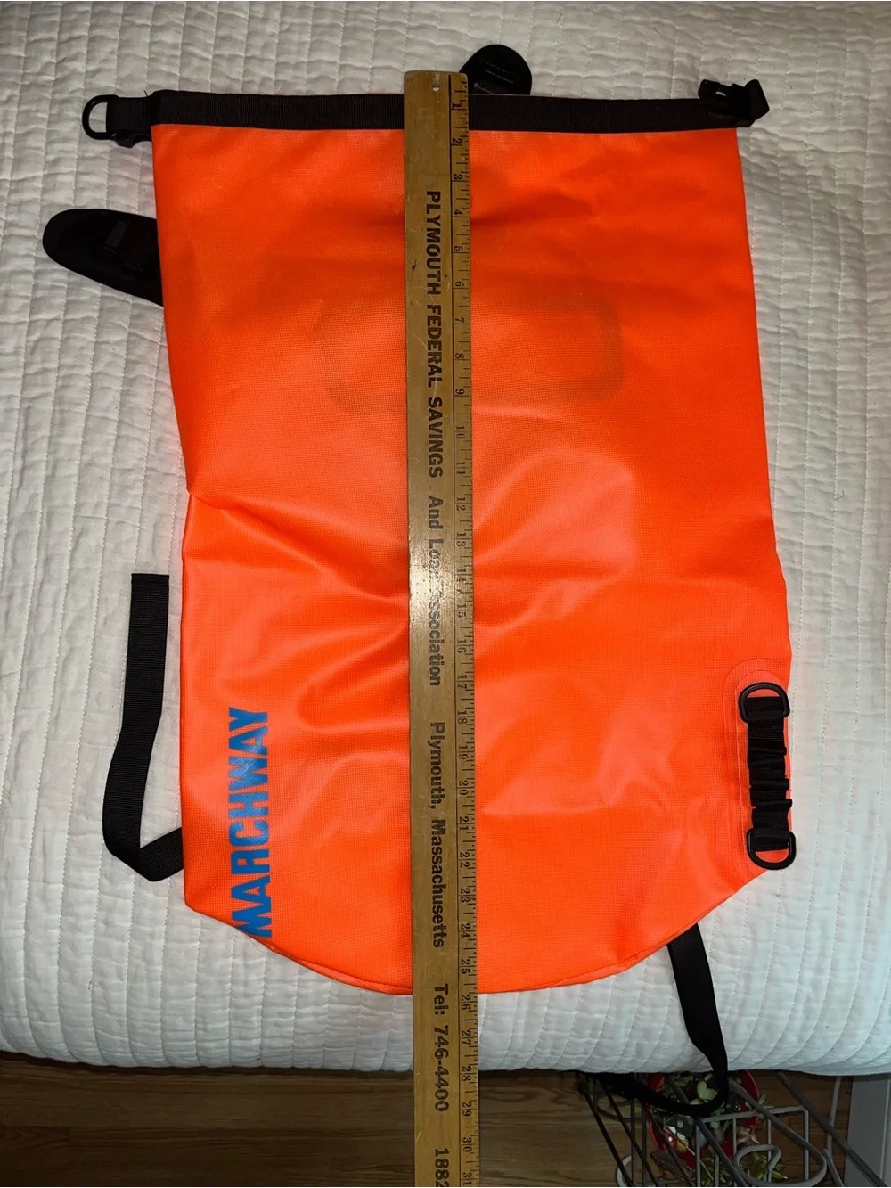 New! Orange Dry Roll-Top Backpack